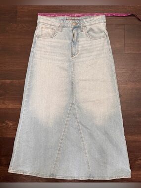 Joe's Jeans Margo Maxi Denim Skirt Light Wash Size 26